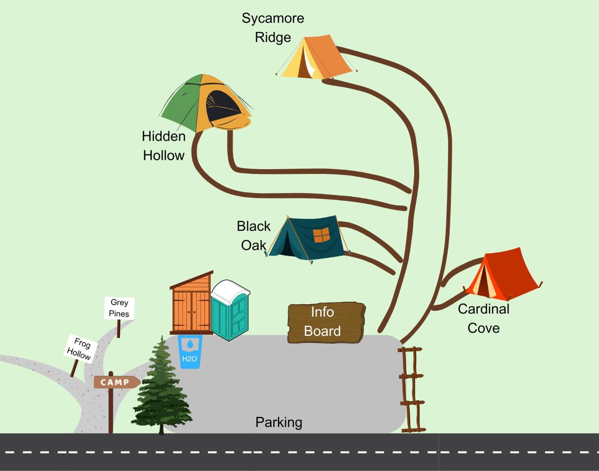 Cardinal Cove Campsite At Hocking Vacations - Tent Not Included Logan Exterior photo